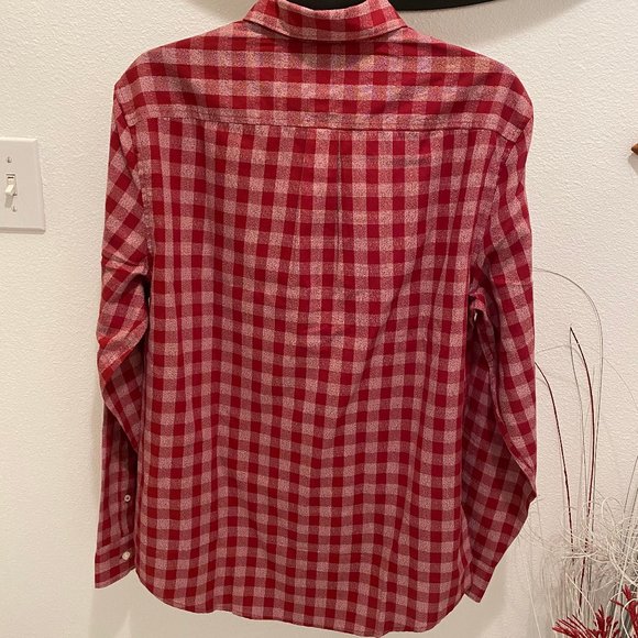 SOLD***Original Penguin Men's Red Gingham Long Sleeve Button Down Shirt - M - Picture 9 of 12